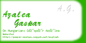 azalea gaspar business card